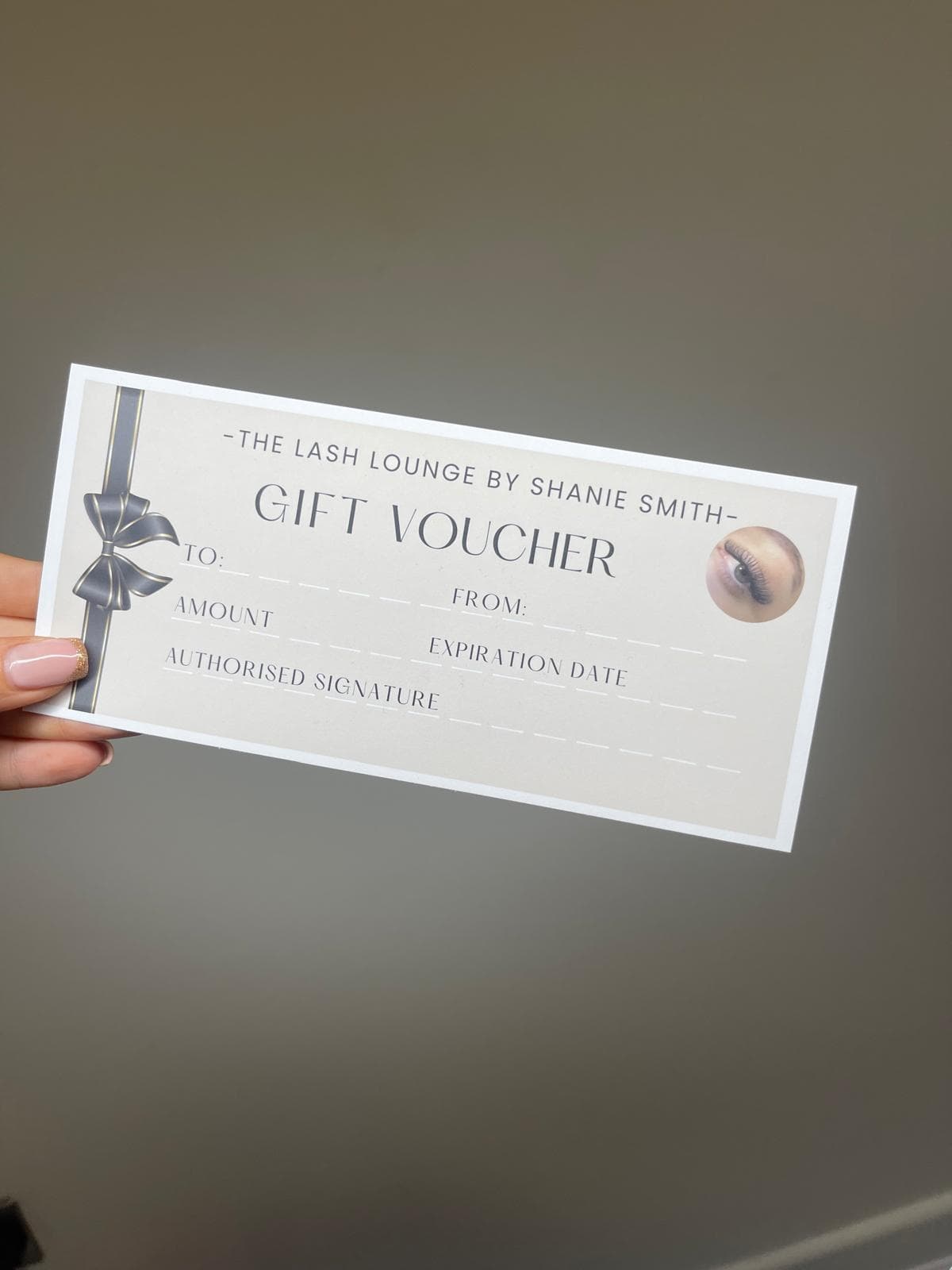 A Lash Lounge gift voucher
