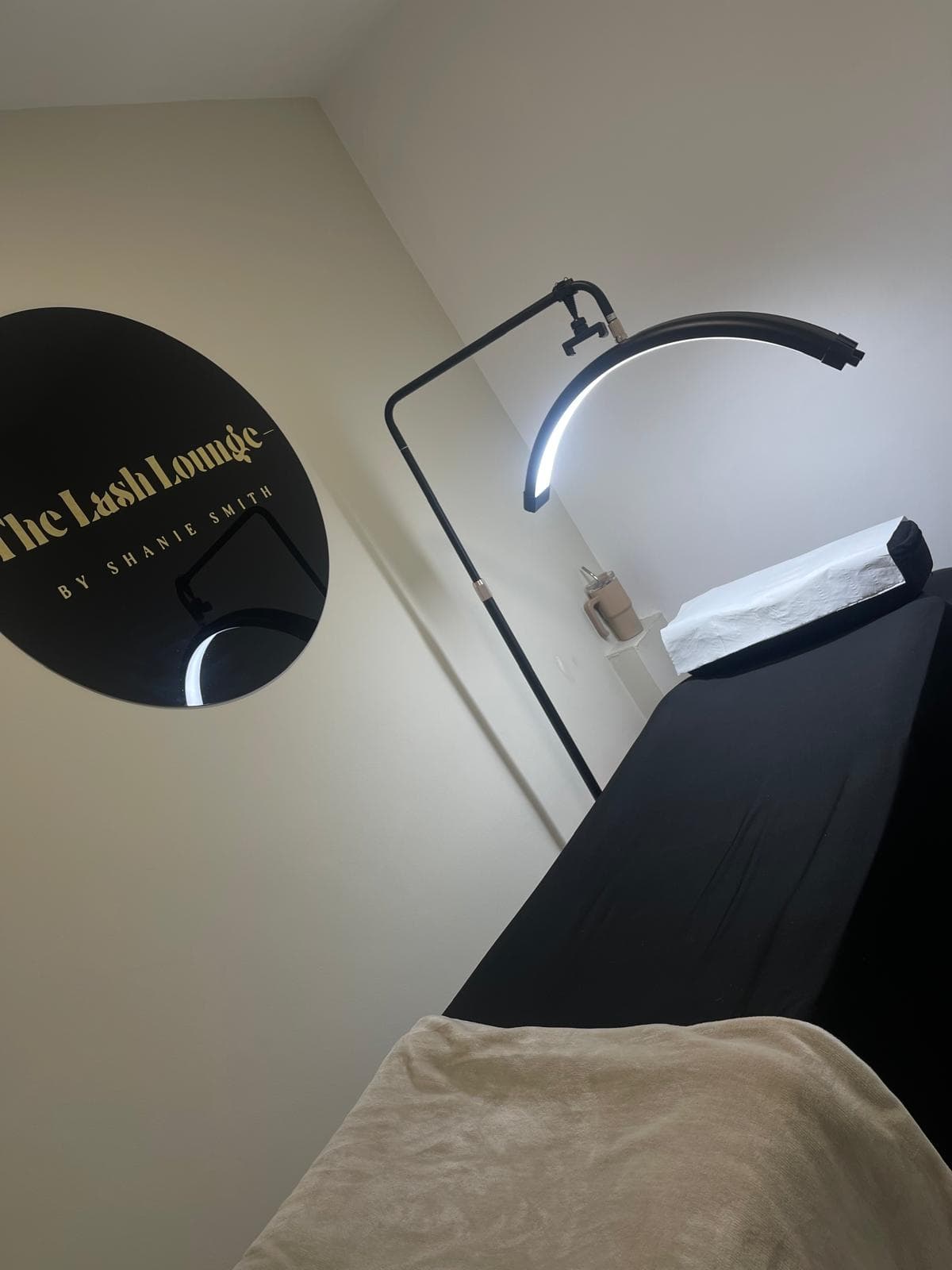 The private treatment room at The Lash Lounge